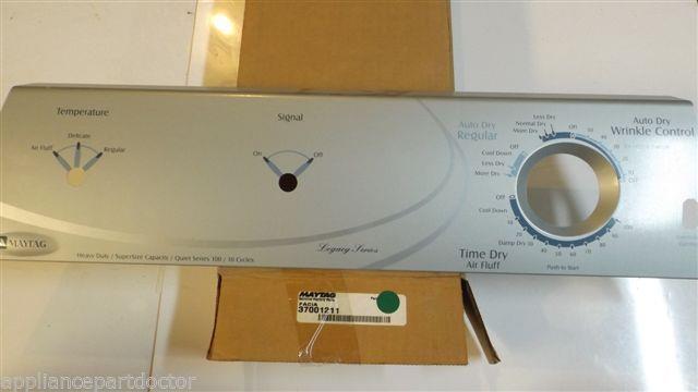 MAYTAG DRYER 37001211 Facia NEW IN BOX MAYTAG DRYER 37001211 Facia NEW IN BOX